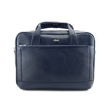 تصویر 1 از کیف چرم اداری سرمه ای طبیعی سبک و جادار